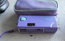 Vintage Avon Promo Purple Camera Vivitar Point n Shoot  with Case