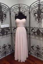 Q16 2706 BILL LEVKOFF 1142 SZ 10 PETAL PINK SEQUIN LACE FORMAL DRESS GOWN 265