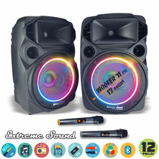 CASSE Audio Attiva + Passiva 2000 Watt WOOFER 31 Cm. BLUETOOTH  KARAOKE DJ Feste