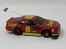 90s VTG TYCO Red Ford T-Bird TCR NASCAR HO Slotless, Slot Car NOS TESTED WORKS