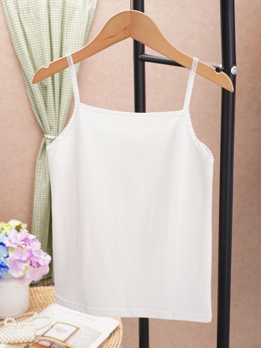 Girls Basic Camisole Vest Spaghetti Straps Tank Tops Sport Dance Undershirts - Picture 39 of 73