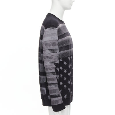 GIVENCHY Riccardo Tisci grey Americana flag distressed GIVENCHY Riccardo Tisci grey Americana flag distressed