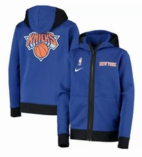 Nike NBA New York Knicks Therma Flex Showtime Hoodie CN4046-495 Men's Size S
