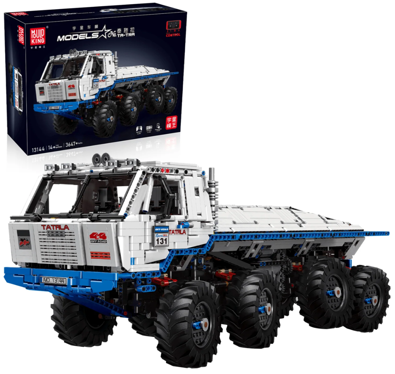 Mould King 13144 Technic 8x8 Off Road Vehicle T813 RC Truck Technic Car ...