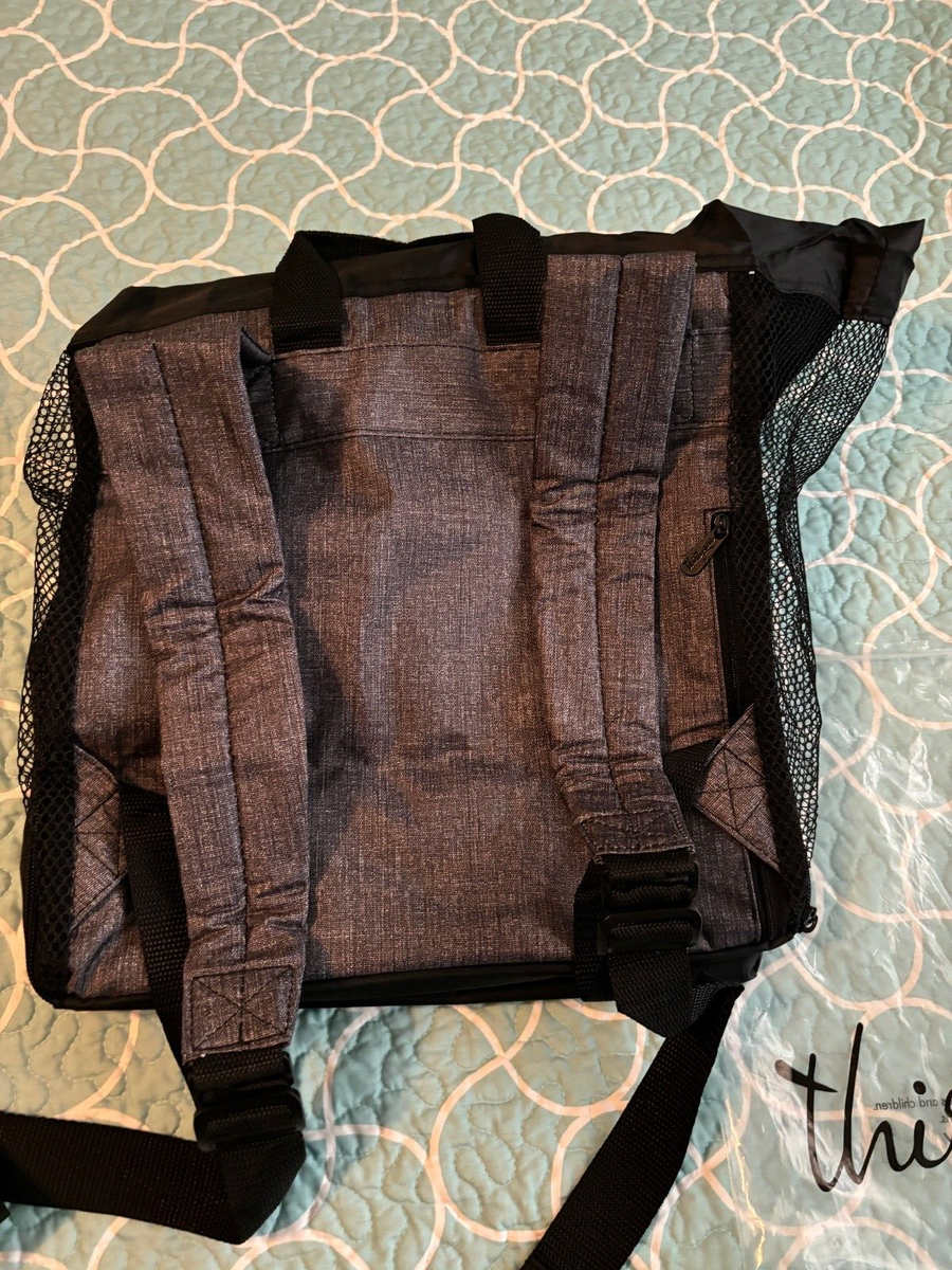 Thirty One Ultimate Summer Backpack - Charcoal Crosshatch NEW | eBay