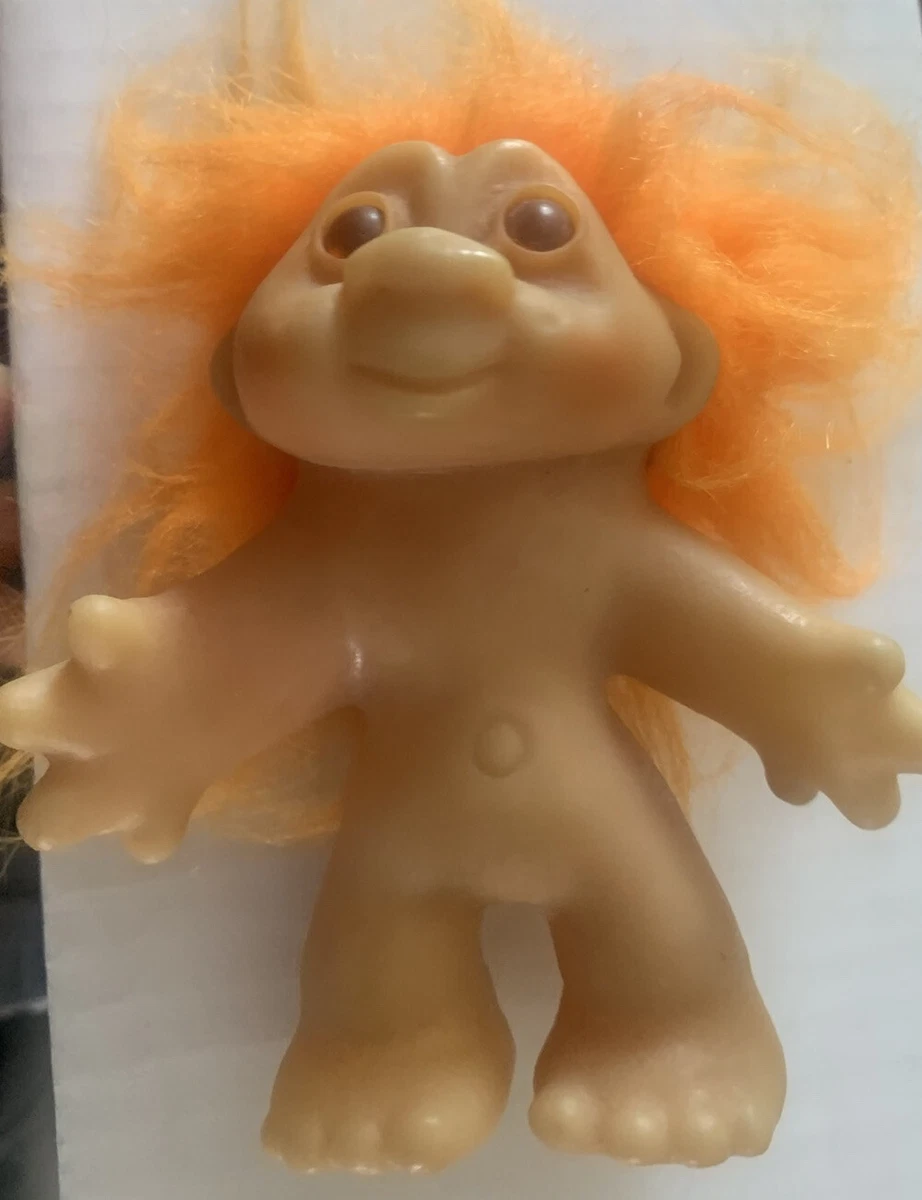 Genuine DAM Troll 1986 Vintage with Orange hair and Brown eyes