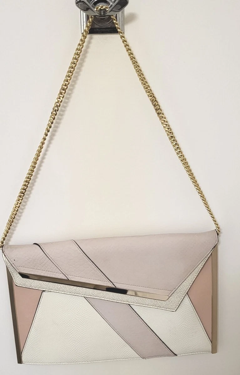 River island rose hotsell gold clutch bag