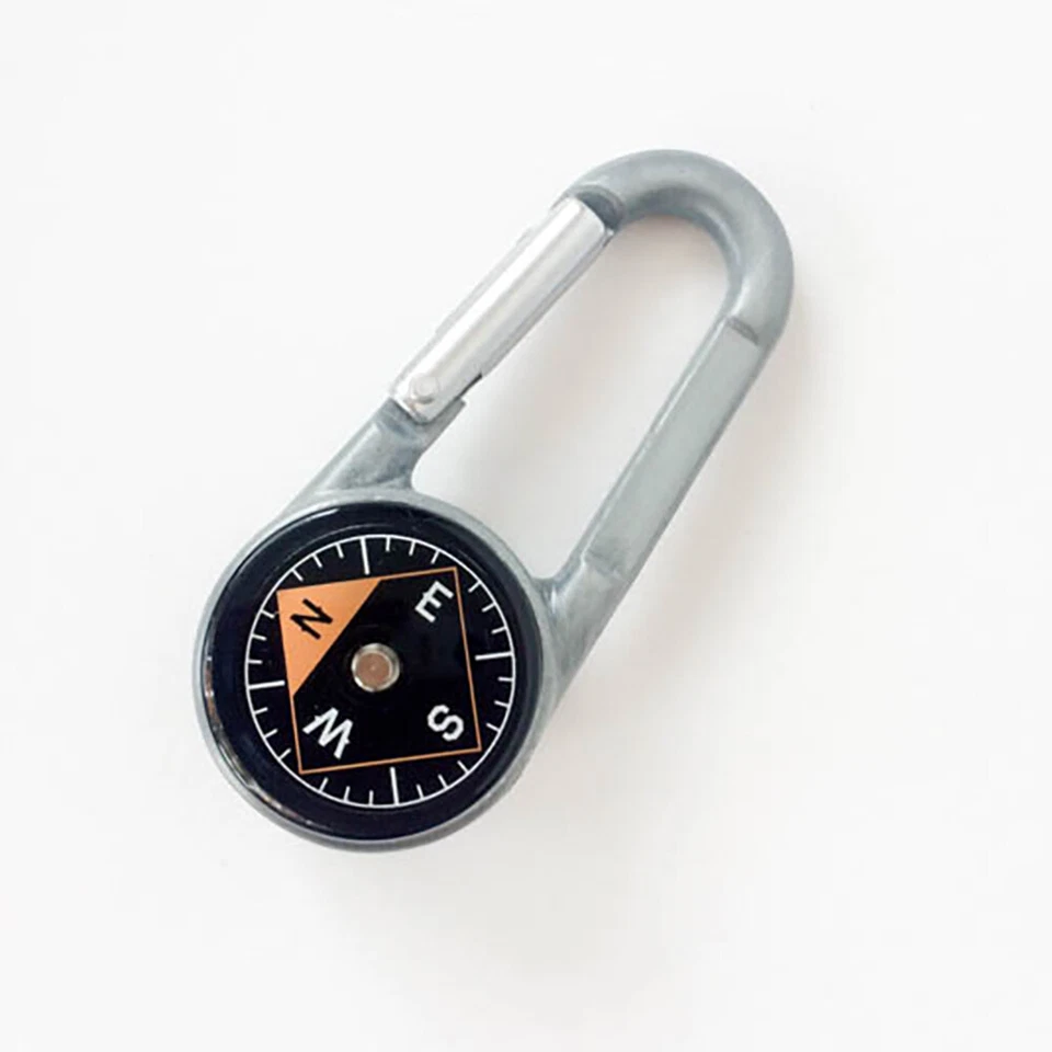 Key Ring Compass Thermometer Carabiner Sport Outdoor Walk Wild Life Novelty Gift - Image 2 of 4