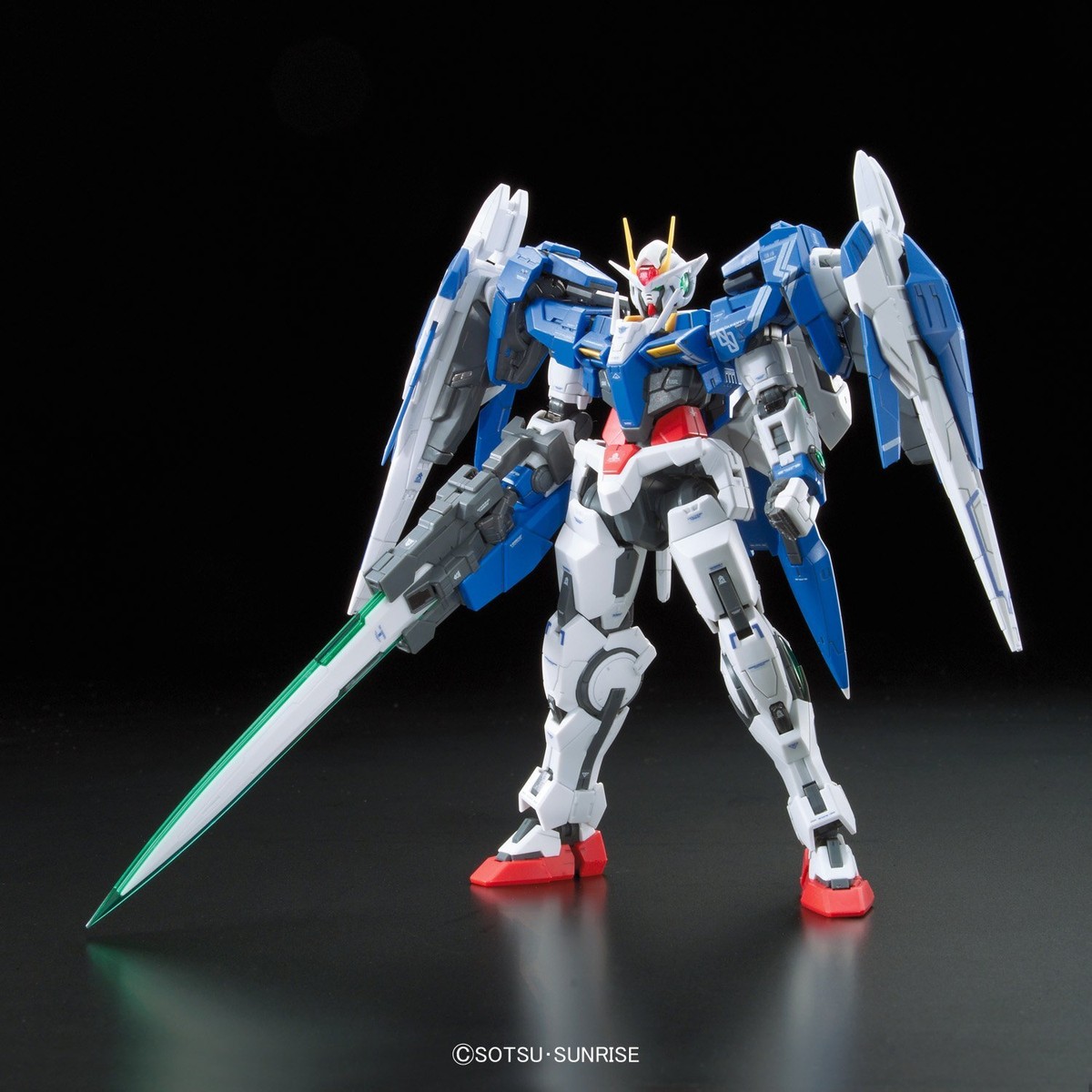 Bandai RG(18) 1/144 Gundam 00 Raiser OO GN-0000+GNR-010 Mobile