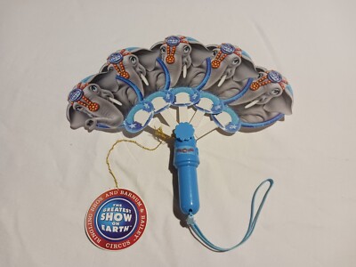 Lot of 12 twelve NEW Ringling Brothers Barnum Bailey Circus Pop Up Elephant Fan