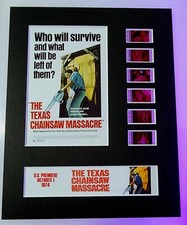 The Texas Chainsaw Massacre 1974 35mm film cell display Horror Leatherface RARE