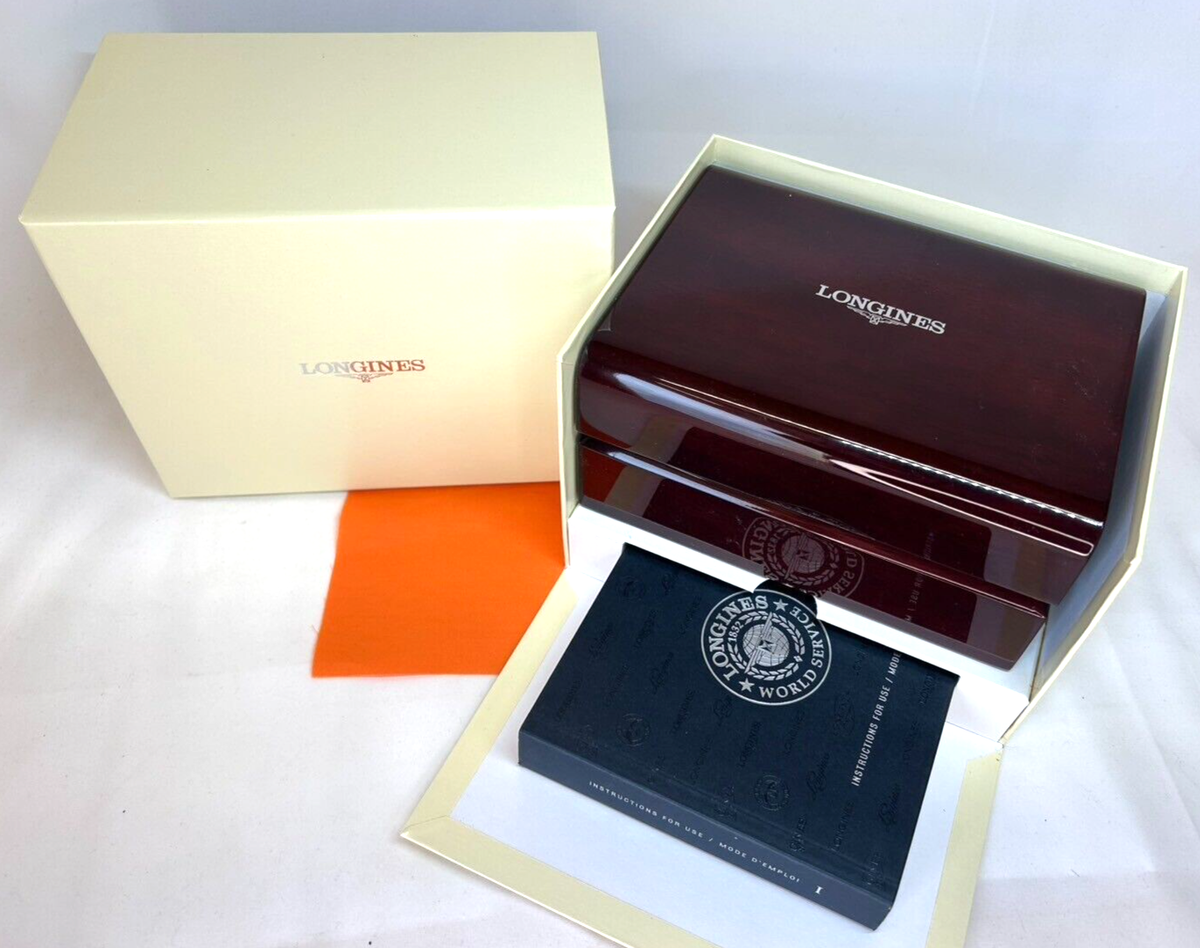 LONGINES Empty Wood Watch Box | eBay