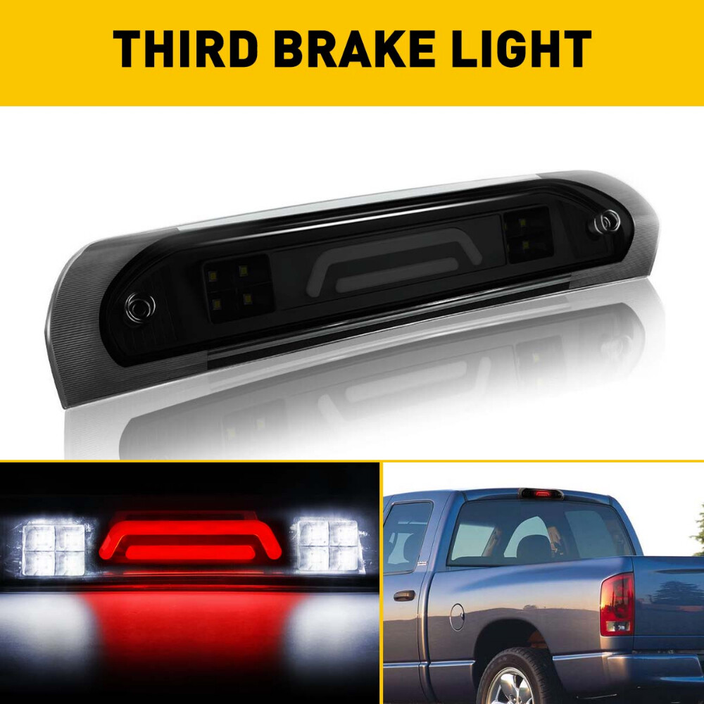 Fit For 2009-2018 Ram 1500 2500 3500 LED Third Tail Brake Light Cargo Lamp Black - Foto 10