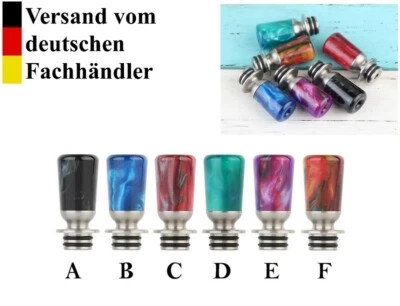 DripTip 510er Mundstück Verdampfer e-zigarette Resin Drip Tip MTL Edel Exklusiv