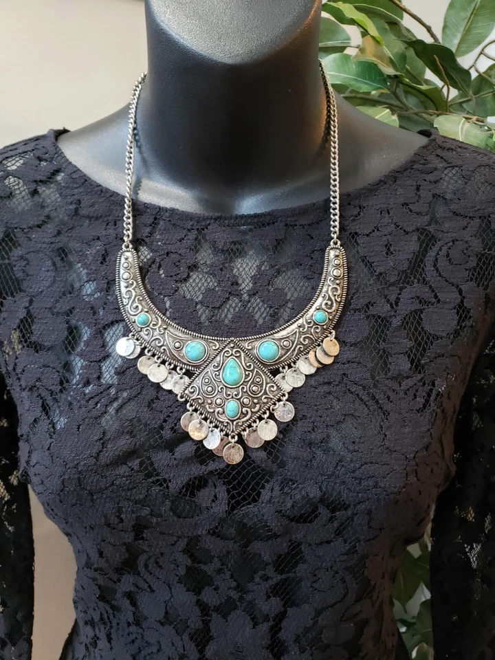 Mameluco informal de algodón negro manga larga BB Dakota para mujer talla 8 Foto 2 de 4