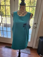 Large Tank Top Turquoise 