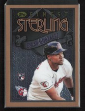 2023 Topps Finest Flashbacks #88 Oscar Gonzalez Cleveland Guardians Rookie
