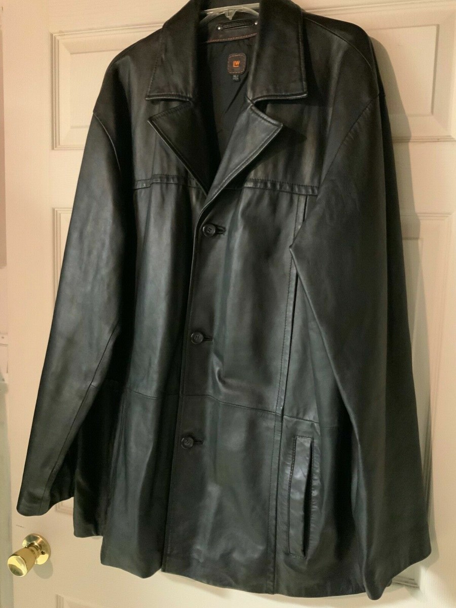 LW Black Genuine Leather Car Coat Men's XLT | eBay LW Black Genuine Leather Car Coat Men's XLT | eBay