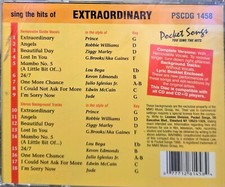 1458 EXTRAORDINARY POCKET SONGS KARAOKE CDG LOT MI