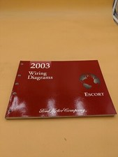 2003 FORD ESCORT ELECTRICAL WIRING DIAGRAMS MAINTENANCE GUIDE MANUAL BOOK  