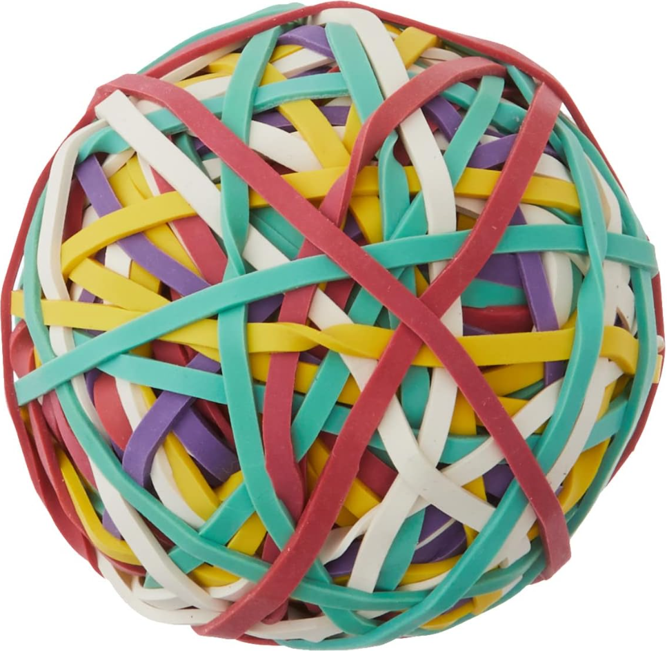 Ball of Rubber Bands, Assorted Colors