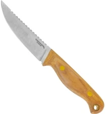 Condor Trelken Fixed Blade Knife 3.51" 420HC Hickory Handles 60048 CTK114-3.5SS