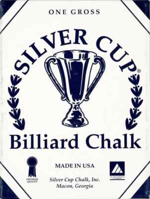 Silver Cup Billiard Chalk - 1 Gross (144 pcs.) BLACK