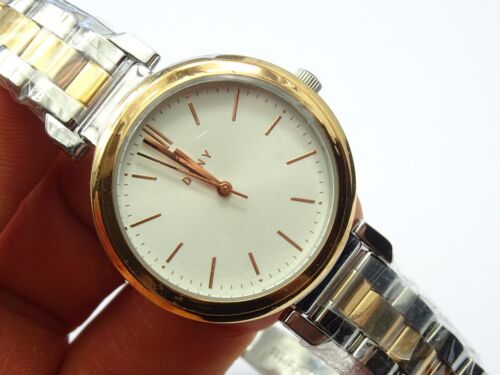 DKNY Ellington Ladies Rose Gold Two Tone Designer Wristwatch WORKING