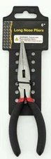 6" Long Nose Pliers with Coated Grips