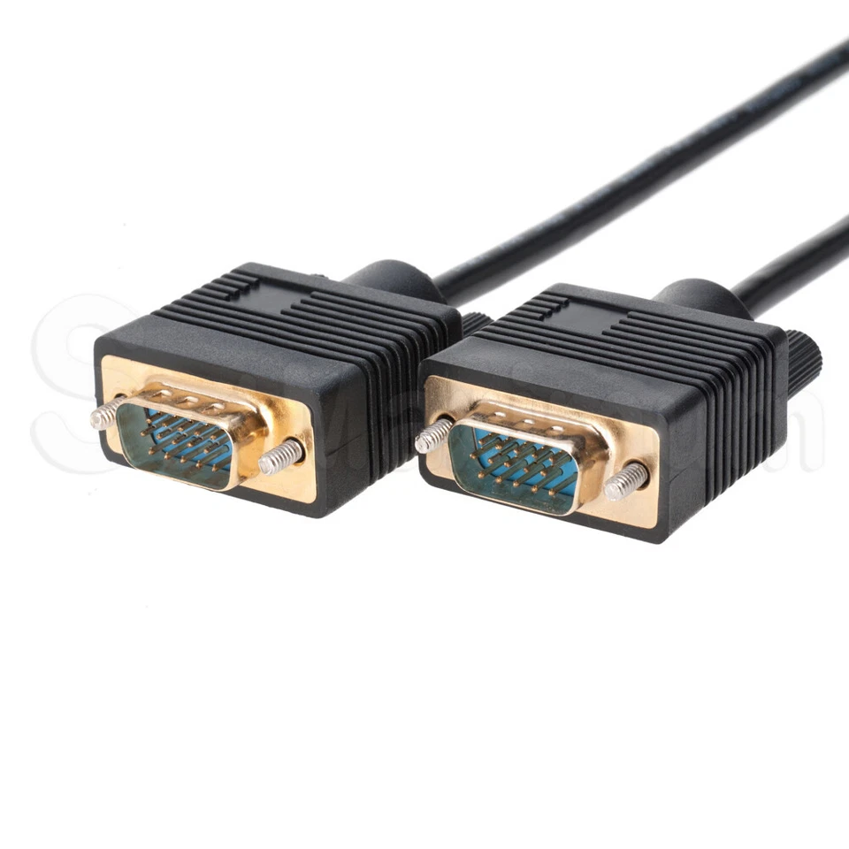 SVGA/VGA Cable 15-Pin Male/Male 1080p for PC TV Monitor Laptop Multi-Pack LOT - Image 4 of 4