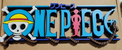 One Piece Logo 3D Letters Display - Anime 16 in