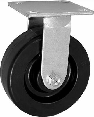 CasterHQ 6'' X 2'' inch Rigid/Fixed Caster - PHENOLIC Wheel - 1250 lbs Capacity -