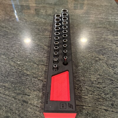 #ad Snap on 122sttmfr 3 16 5 8” shallow deep 1 4 drive 22 pc foam socket set red new $541.45