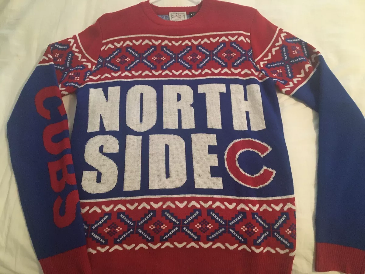 Chicago Cubs North Side Ugly Sweater Adult Small Excellent worn 1x