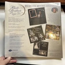 Creative Memories 12x12 Original Scrapbook Black Refill Pages 15 Sheets NEW