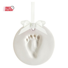 DIY No Mess Hanging Ornament Kit, Baby Hand and Footprint Keepsake, Classic Nurs