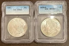 (Lot Of 2) ICG Morgan’s 1879-S MS65+ & 1887 MS 64