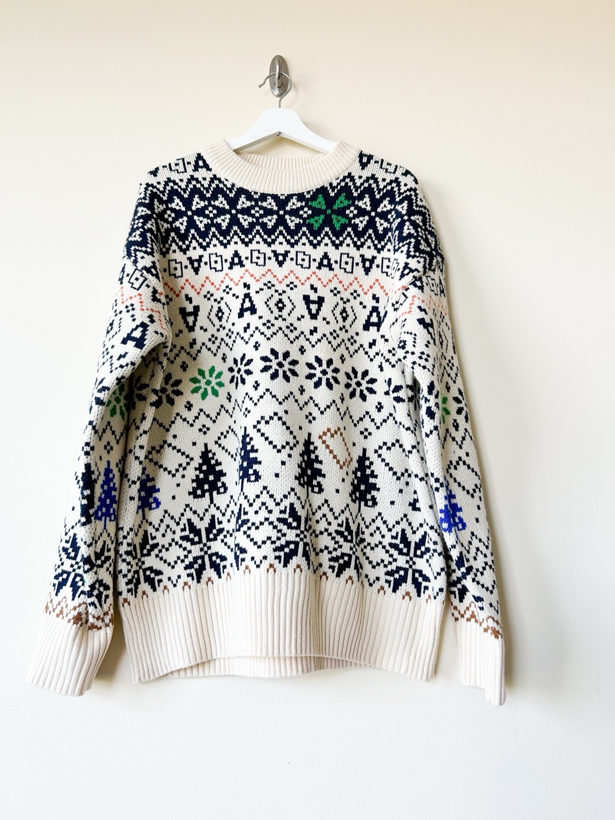 Ader Error Crew- neck logo-patch Wool Sweater Siz… - image 1