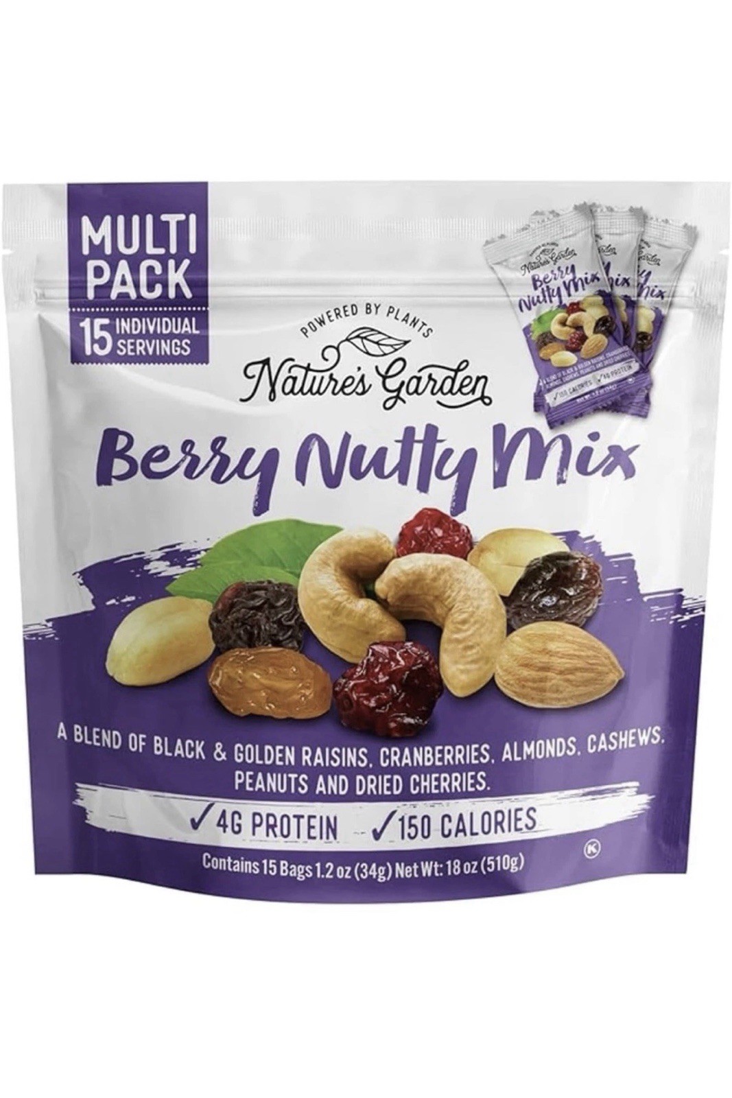 Nature's Garden Berry Nutty Mix Variety Pack  1.2lb