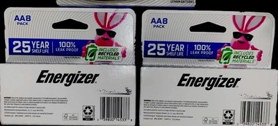 2 pack Energizer Ultimate Lithium AA Batteries 8 count25-Year Shelf Life
