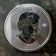 2015 Canada $8 Bison Buffalo 1.25 oz .9999 Fine Silver BU Coin