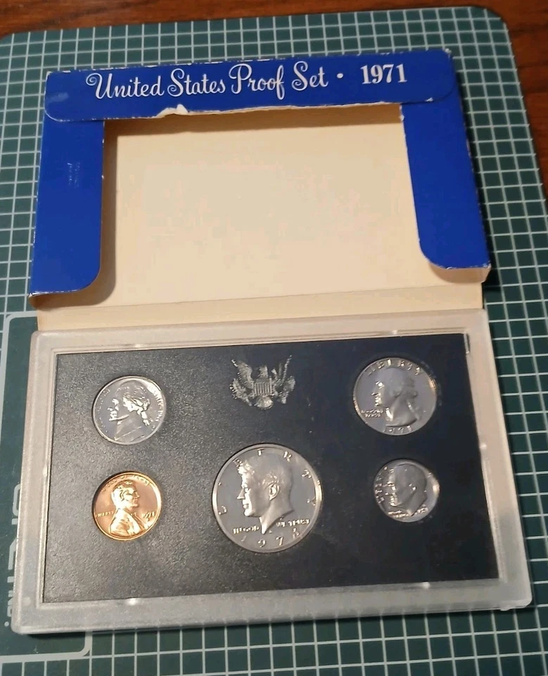 1971 Proof Set U.S. Mint Original Government Packaging - Image 2 of 4