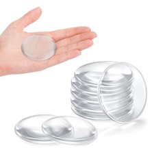 8 PCS Round Door Stoppers Wall Protector Clear Rubber Door Bumpers