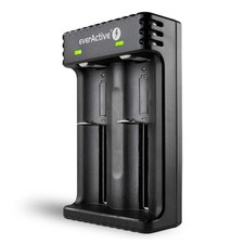 EverActive LC-200 Smart Li-Ion Akku Ladeger&auml;t 2-Slot 1000mA USB