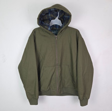 Woolrich The Green Label Collection Flannel-Lined Hooded Work Jacket Size 2XL