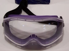 UKNOW Safety Goggles over Glasses - Anti-Fog PURPLE w/Clear Lens