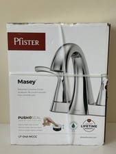New In Box Pfister LF-048 MCCC 4" Centerset Lavatory Faucet Chrome
