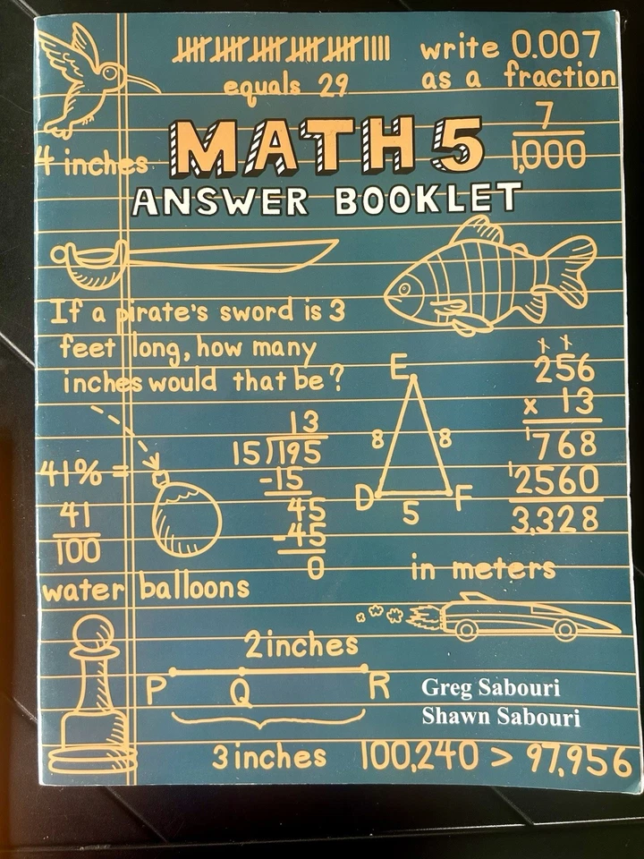 Teaching Textbooks Math 5 CD-ROM Set And Answer Booklet- Very Good- Auto grading - Image 3 of 3