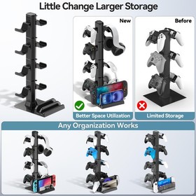 Gaming Headset & Controller Holder Stand for Gamer Gift, Gaming Headphone Des...