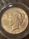 1934 Peace Dollar About Uncirculated - Very Good Detail